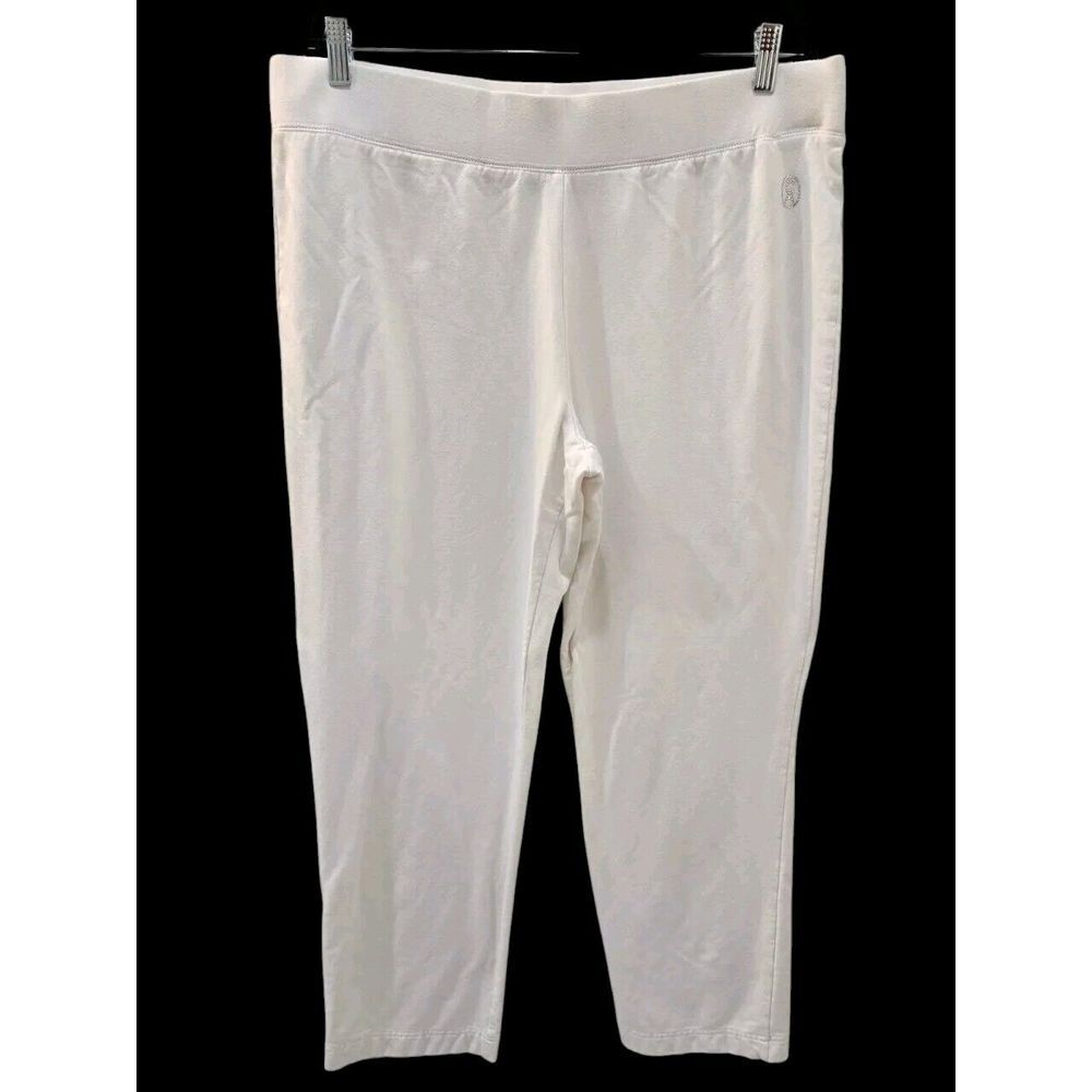 Christine Alexander XL Cream Pant Cotton‎ Track Sweat Pant Dance Yoga Travel